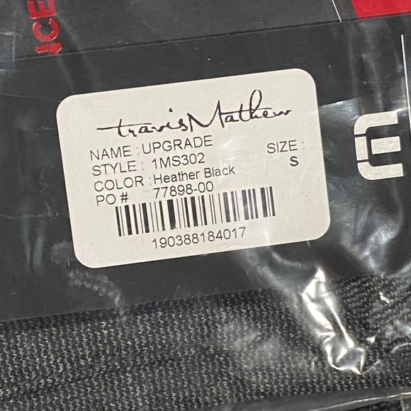 Travis Mathew Men's Golf Polo UPGRADE Heather Black - Picture 2 of 5